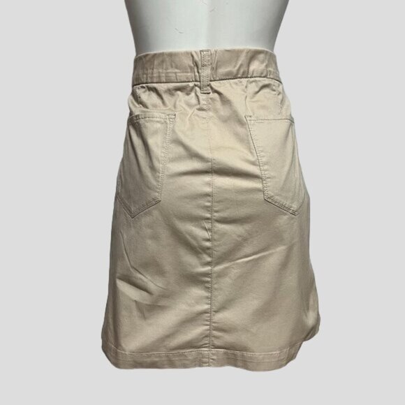 Croft & Barrow Tan A-Line Skort Skirt - Picture 2 of 10